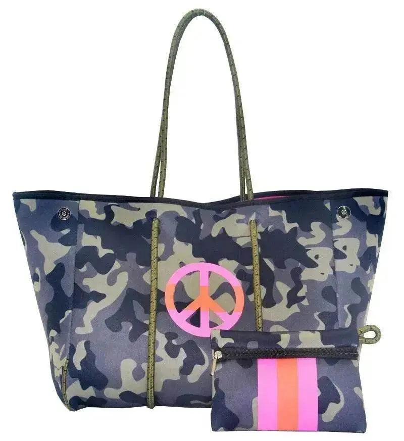 Leopardenmuster Aufgedruckte Schwarze Tragbare Strandtasche Freizeit Reise - EX-STOCK Canada