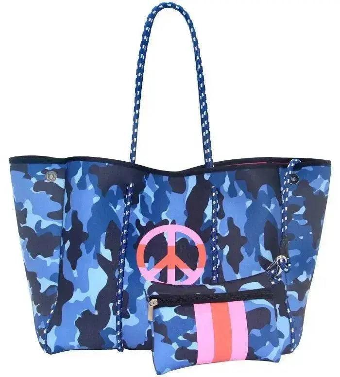 Leopardenmuster Aufgedruckte Schwarze Tragbare Strandtasche Freizeit Reise - EX-STOCK Canada