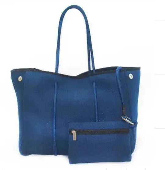 Leopardenmuster Aufgedruckte Schwarze Tragbare Strandtasche Freizeit Reise - EX-STOCK Canada