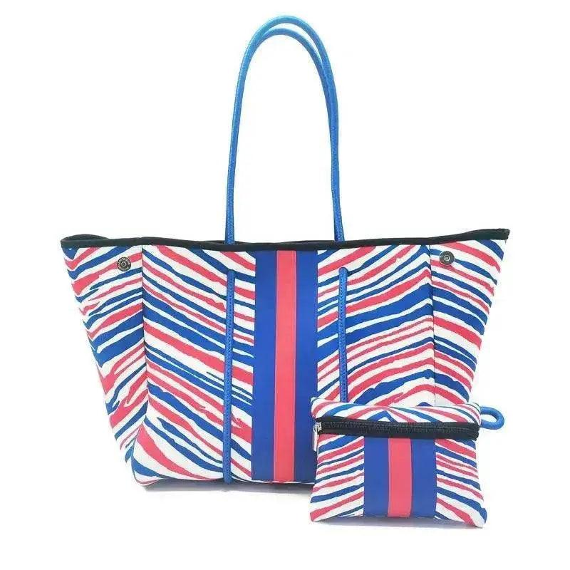 Leopardenmuster Aufgedruckte Schwarze Tragbare Strandtasche Freizeit Reise - EX-STOCK Canada
