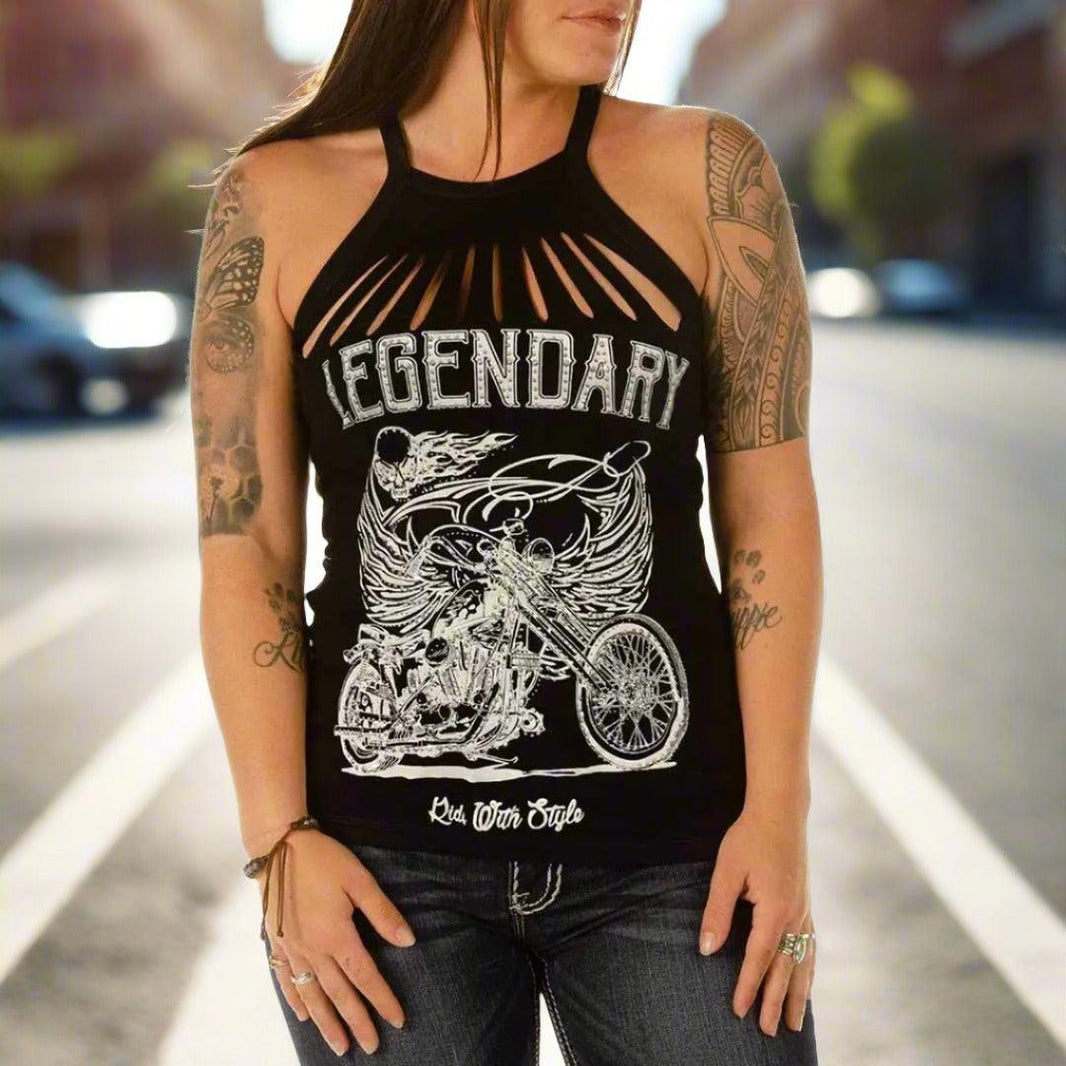 Camiseta sin mangas Liberty Wear para mujer Ghost RiderEX-STOCK Canada