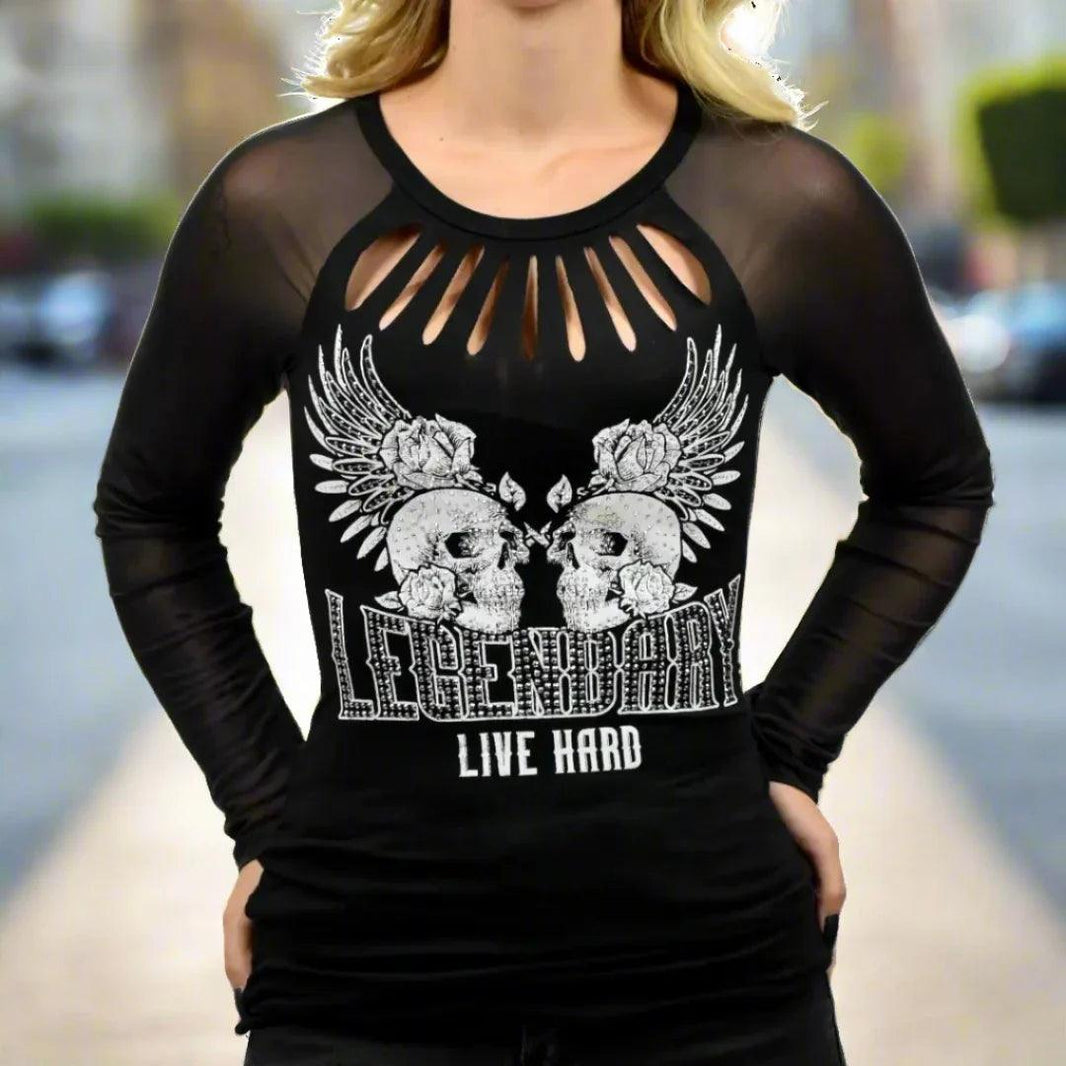 Liberty Wear Damen Live Legendary T-ShirtEX-STOCK Canada