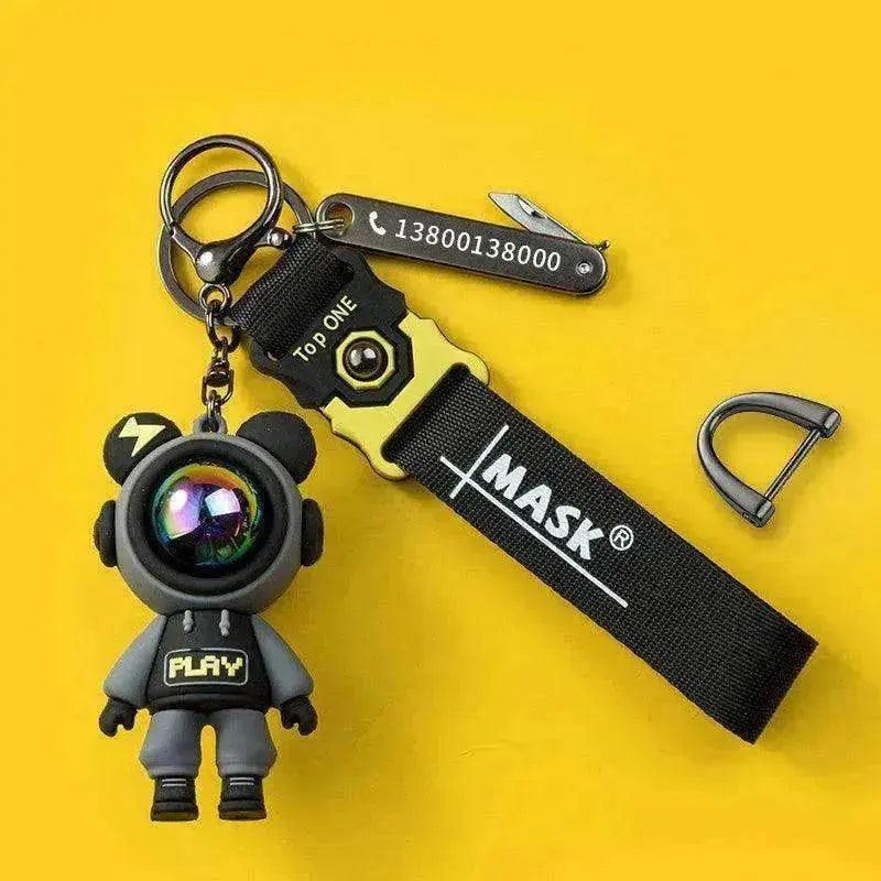Lightning Unique Anti Lost Card Custom Pendant Keychain - EX-STOCK Canada