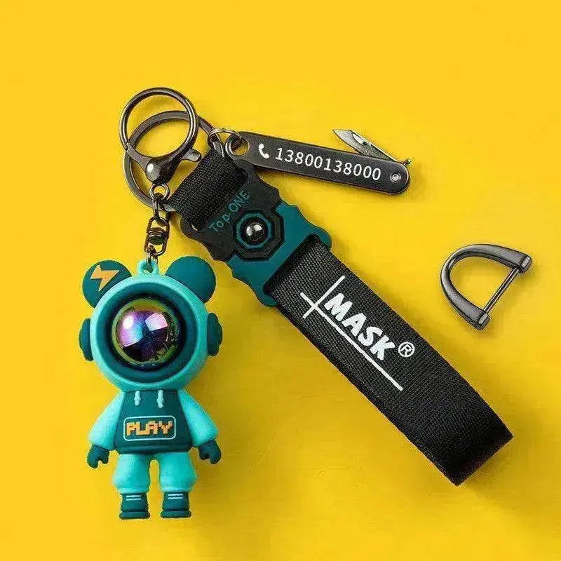 Lightning Unique Anti Lost Card Custom Pendant Keychain - EX-STOCK Canada