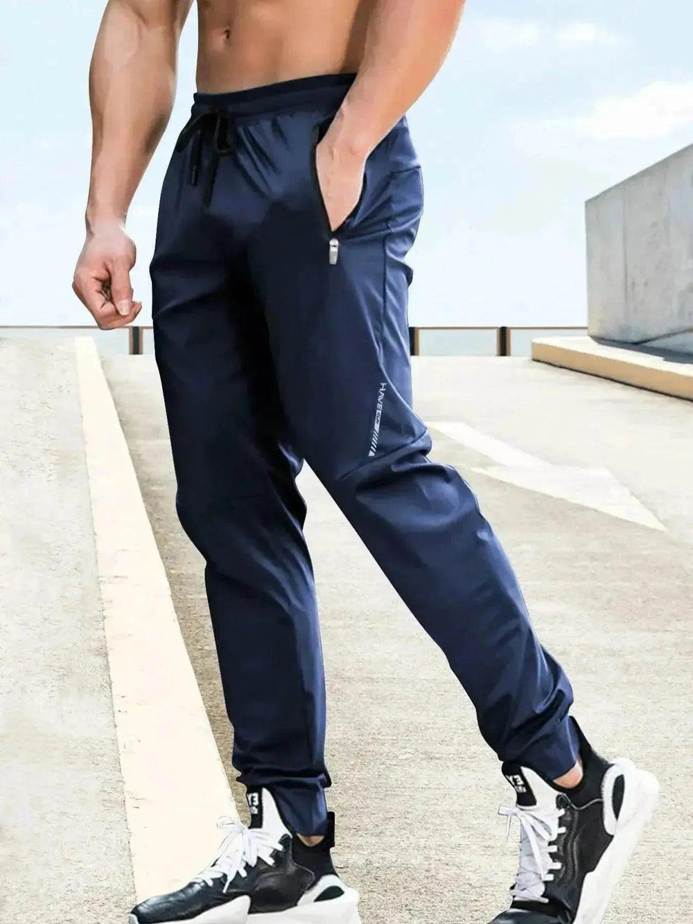 Pantaloni casual da uomo sportivi larghi a gamba stretta per giovani - EX-STOCK Canada