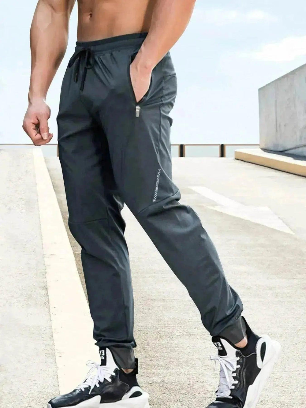 Pantaloni casual da uomo sportivi larghi a gamba stretta per giovani - EX-STOCK Canada