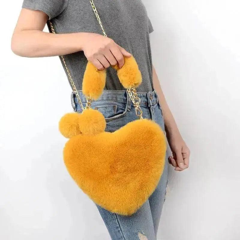Love Bags Soft Plush Handbags Women Valentine's Day Party Bag - EX-STOCK Canada