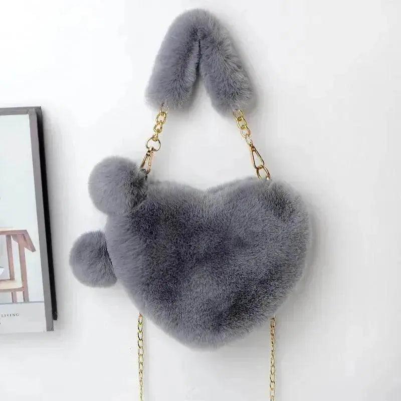 Love Bags Soft Plush Handbags Women Valentine's Day Party Bag - EX-STOCK Canada