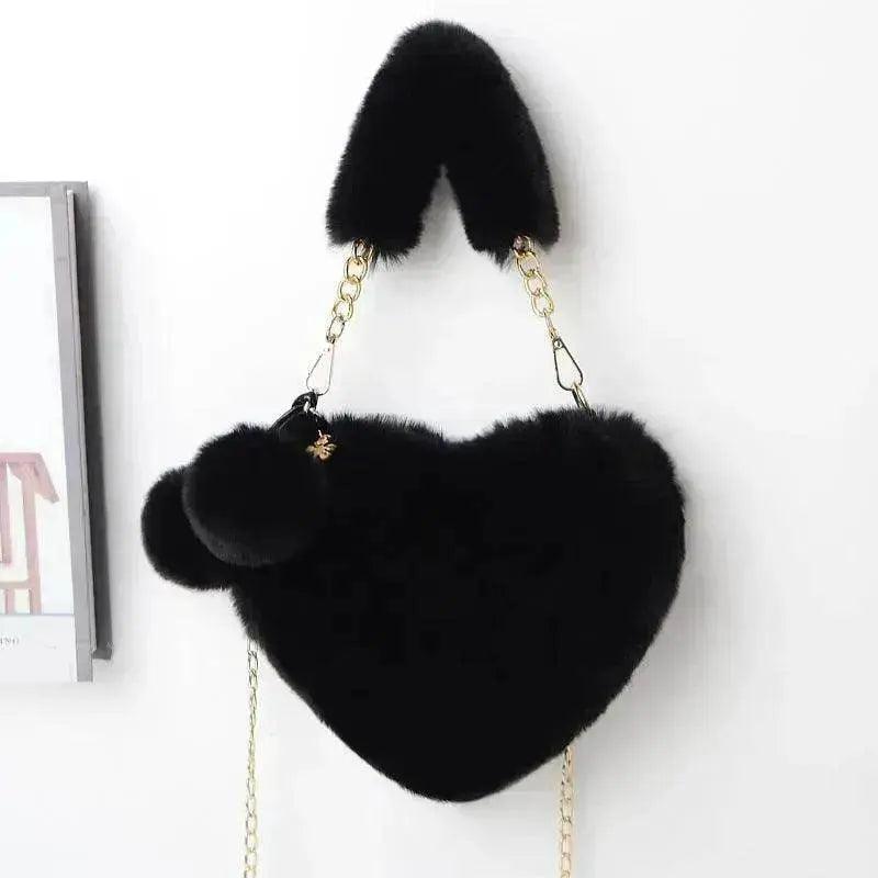 Love Bags Soft Plush Handbags Women Valentine's Day Party Bag - EX-STOCK Canada