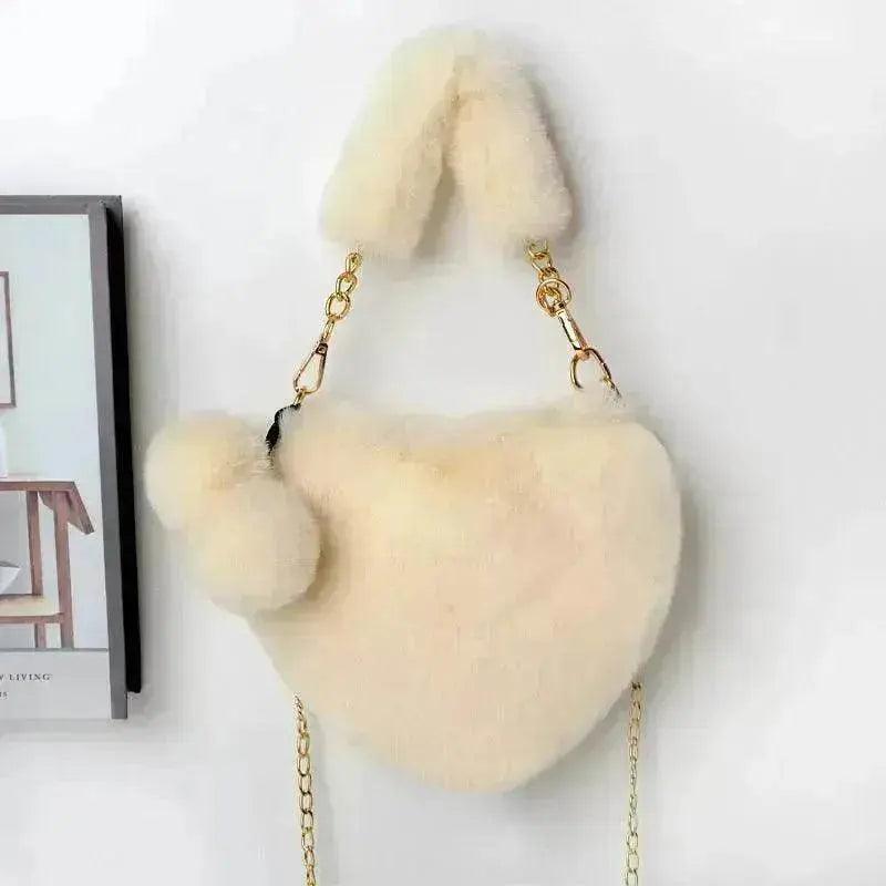 Love Bags Soft Plush Handbags Women Valentine's Day Party Bag - EX-STOCK Canada