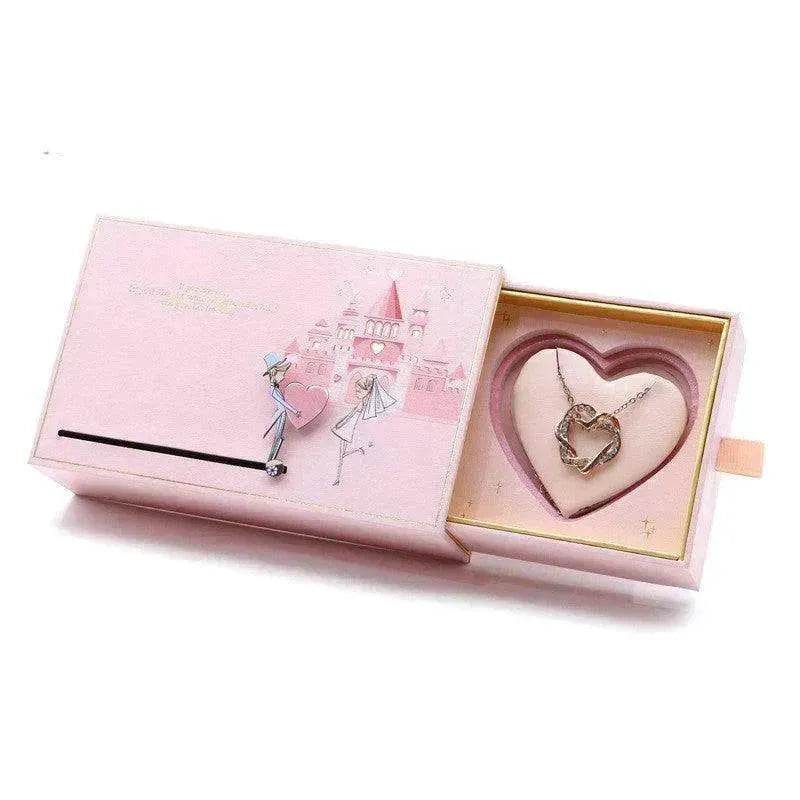 Love Castle Jewelry Ring & Necklace Box - EX-STOCK Canada