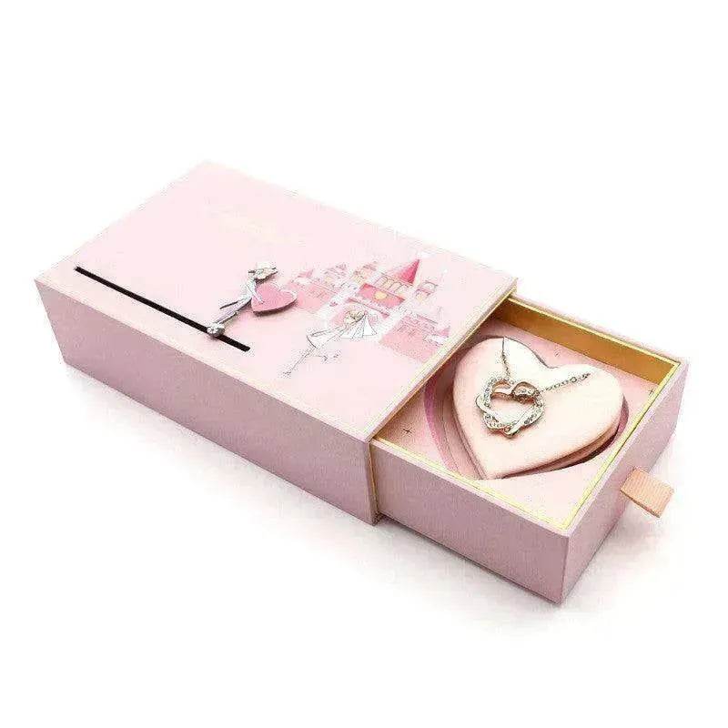 Love Castle Jewelry Ring & Necklace Box - EX-STOCK Canada