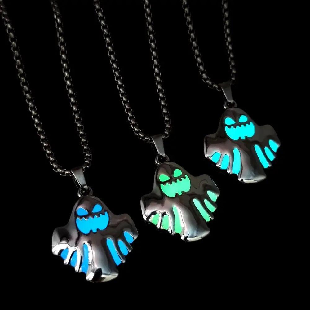 Collana Ciondolo Fantasma Luminoso Halloween - EX-STOCK Canada