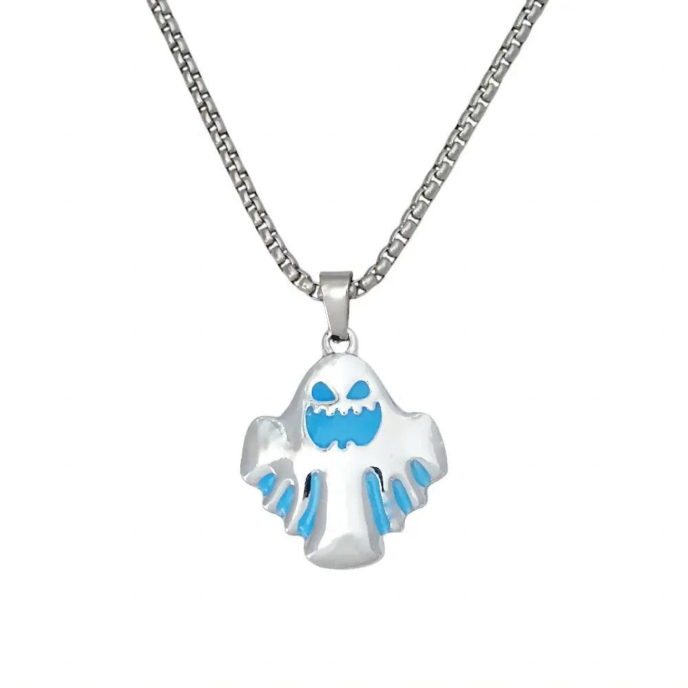 Collana Ciondolo Fantasma Luminoso Halloween - EX-STOCK Canada