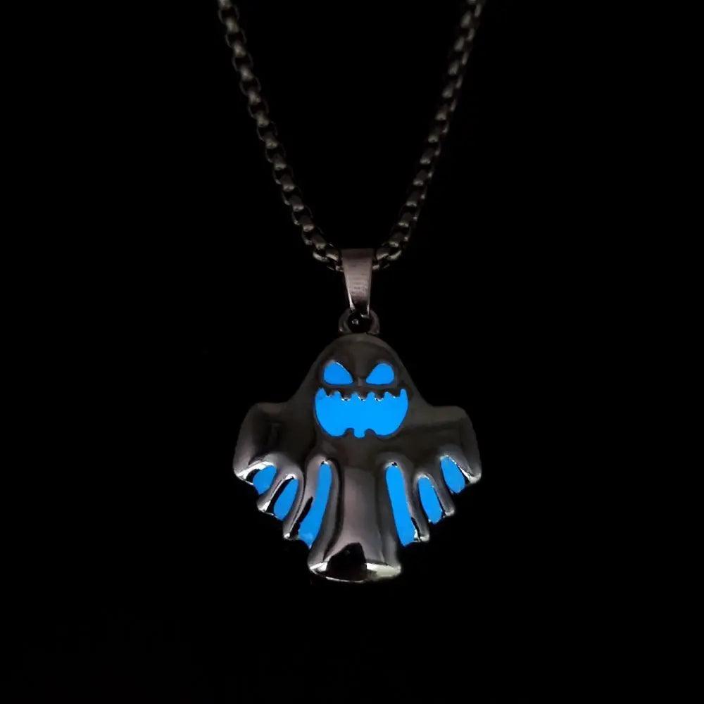 Collana Ciondolo Fantasma Luminoso Halloween - EX-STOCK Canada