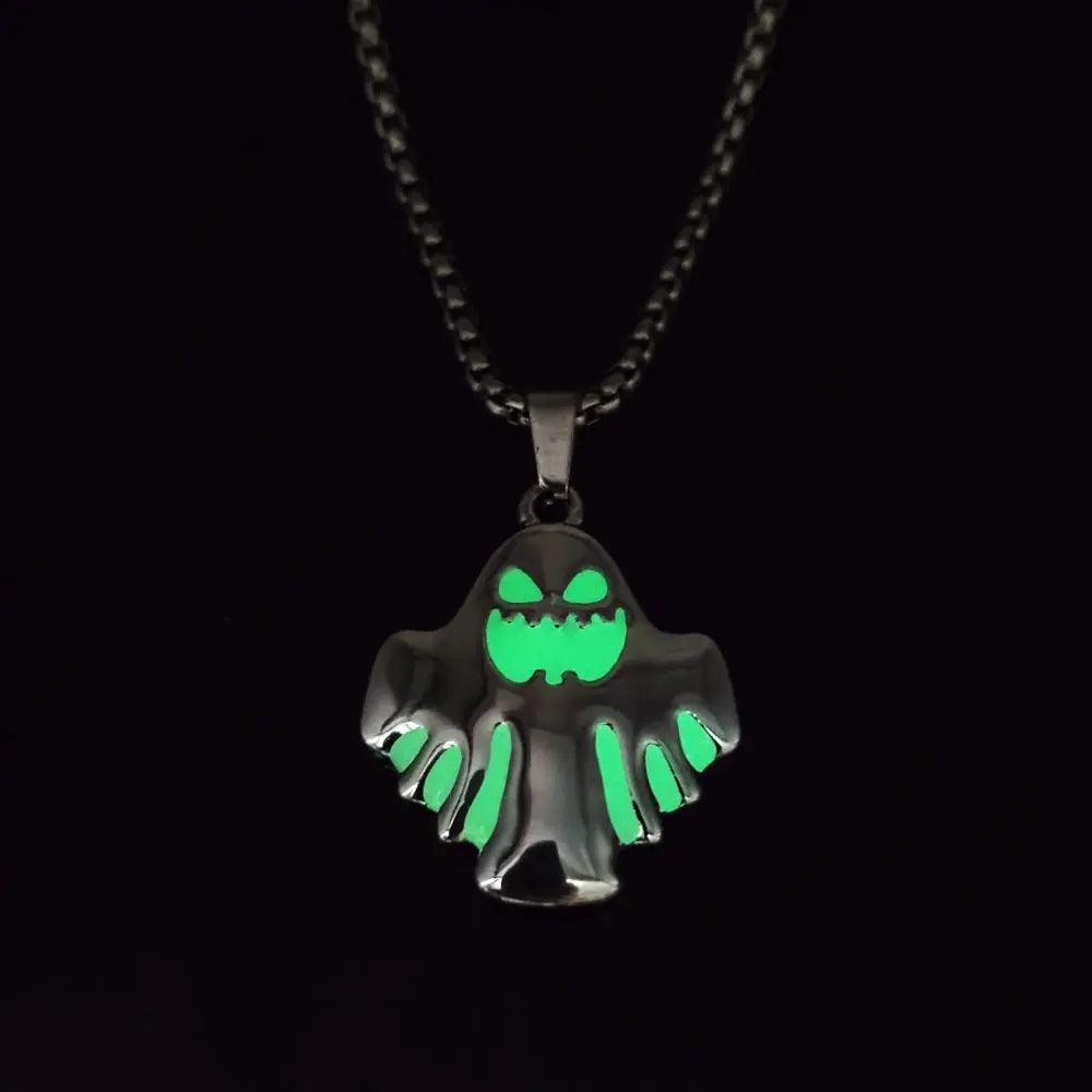 Collana Ciondolo Fantasma Luminoso Halloween - EX-STOCK Canada