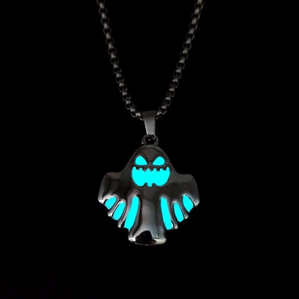 Collana Ciondolo Fantasma Luminoso Halloween - EX-STOCK Canada