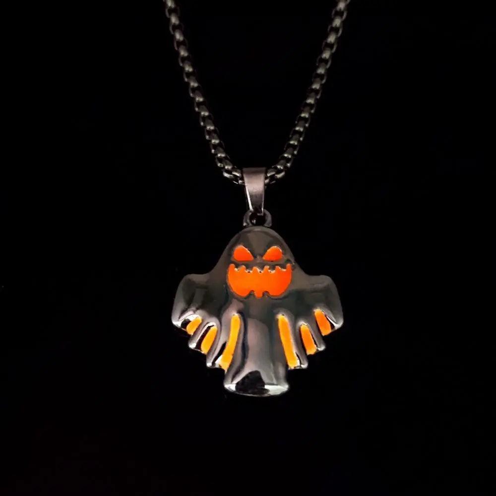 Collana Ciondolo Fantasma Luminoso Halloween - EX-STOCK Canada