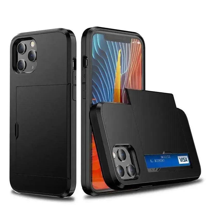 Luxury Slide Iphone case wallet Apple Phone case card holder - EX-STOCK Canada