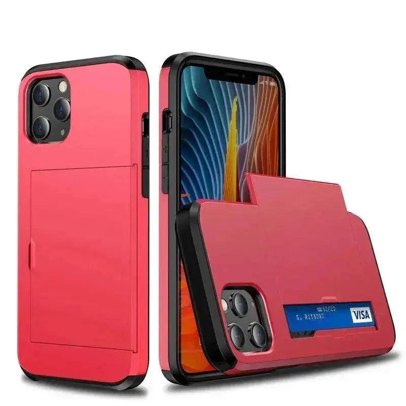 Luxury Slide Iphone case wallet Apple Phone case card holder - EX-STOCK Canada