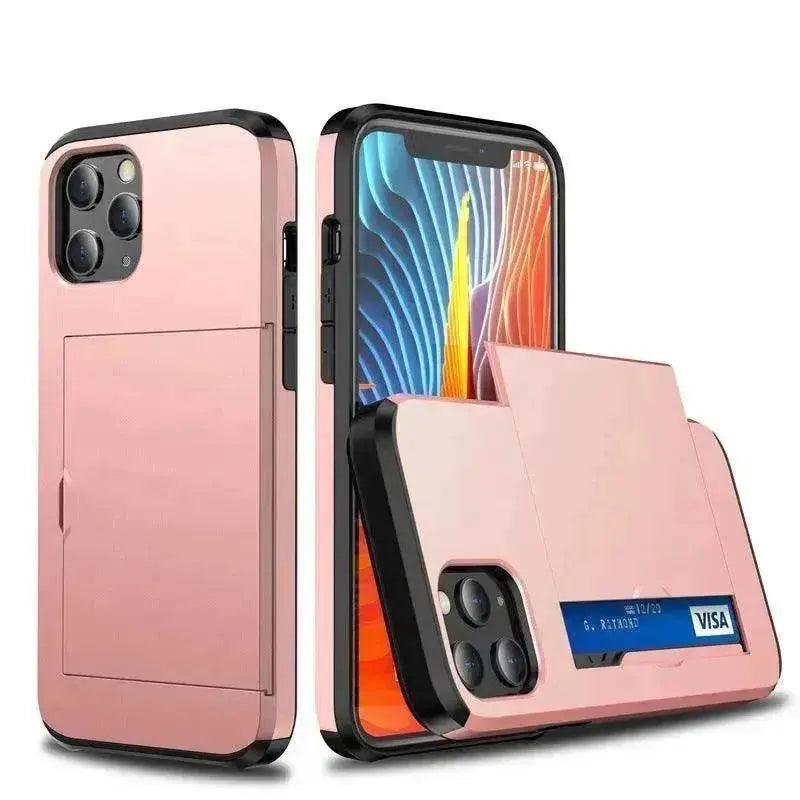 Luxury Slide Iphone case wallet Apple Phone case card holder - EX-STOCK Canada