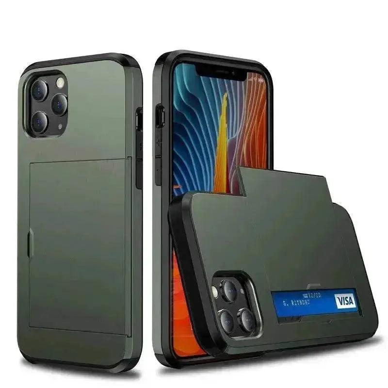 Luxury Slide Iphone case wallet Apple Phone case card holder - EX-STOCK Canada