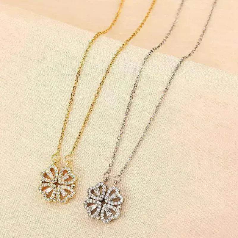 Luxury Titanium Steel Four Leaf Clover Necklace - EX-STOCK Canada