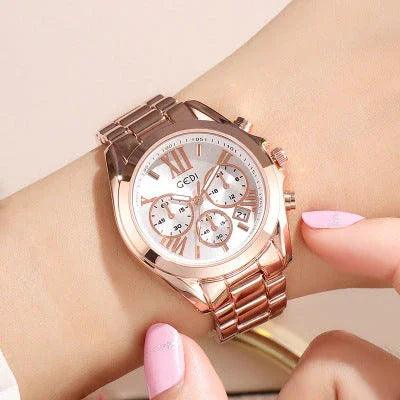 Luxury rose gold women casual watch EX-STOCK Canada