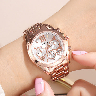 Luxury rose gold women casual watch EX-STOCK Canada