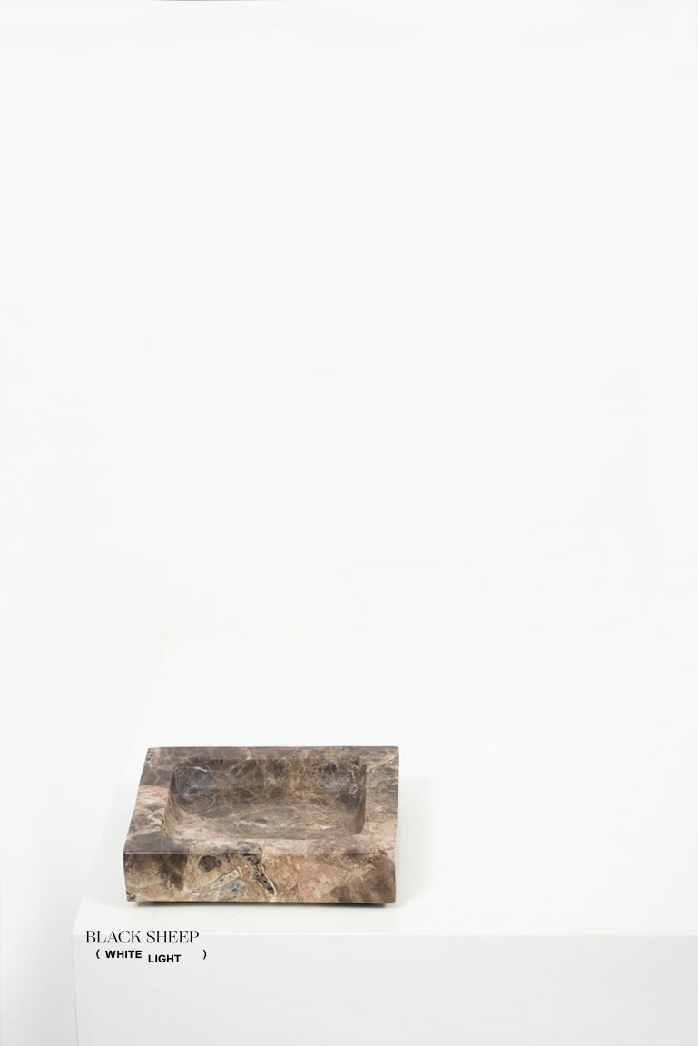 Dark Emperador Marble Square Tray EX-STOCK Canada