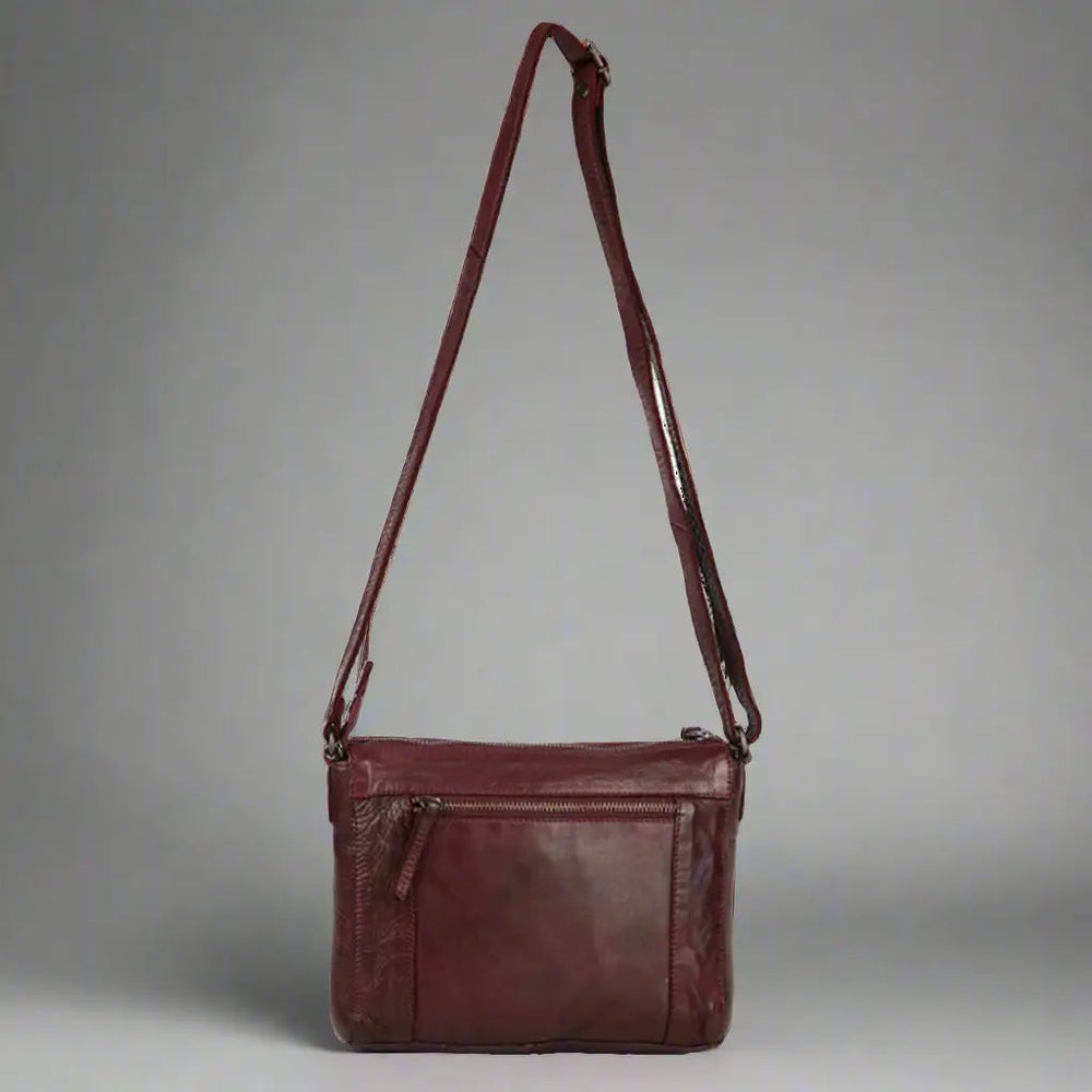 Borsa a tracolla organizzativa in pelle METEX-STOCK Canada