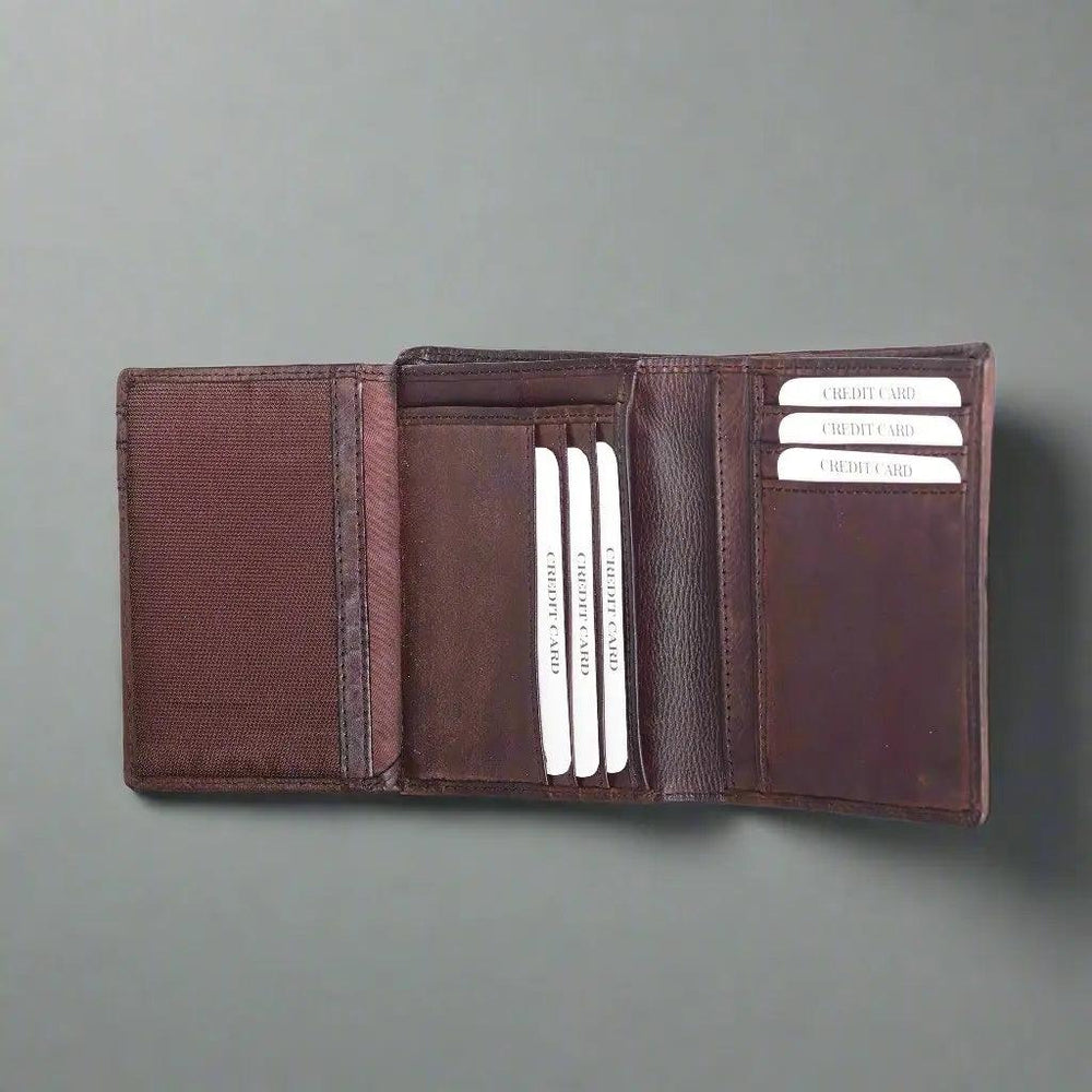 Portafoglio Verticale in Pelle da Uomo MET LavatoEX-STOCK Canada