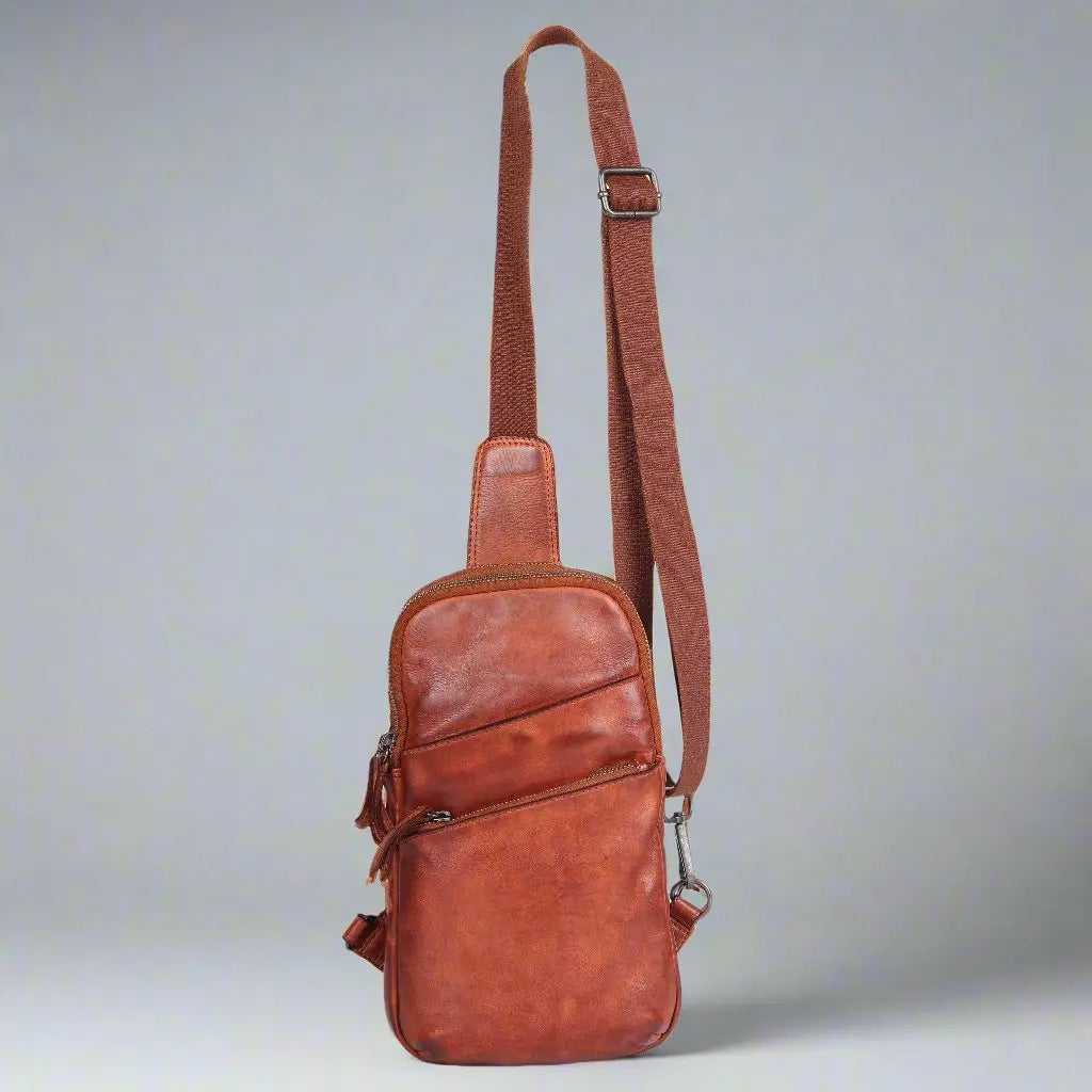 MET Leather Chest Front Bag & Backpack with Dual Zipper Pockets EX-STOCK Canada