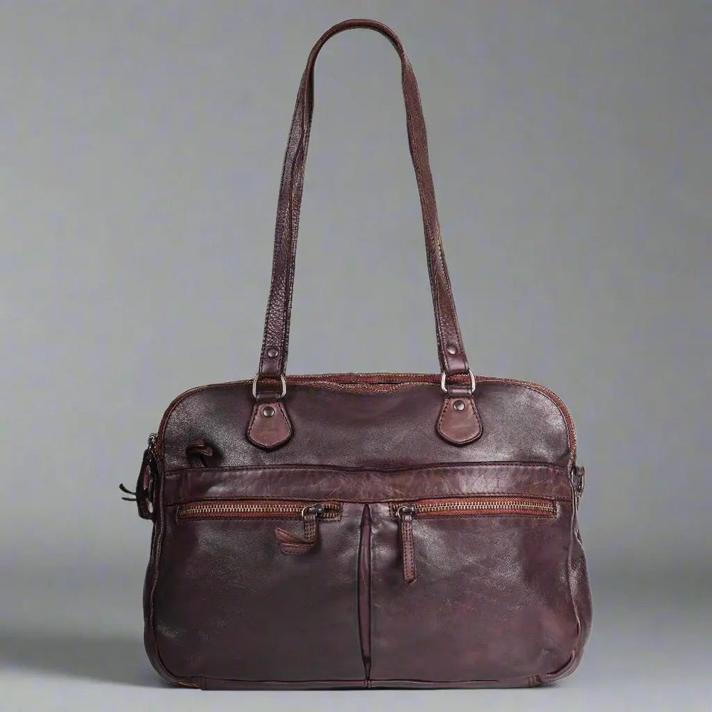 MET Leather Handbag with Dual Handles and Front Zipper Pockets EX-STOCK Canada