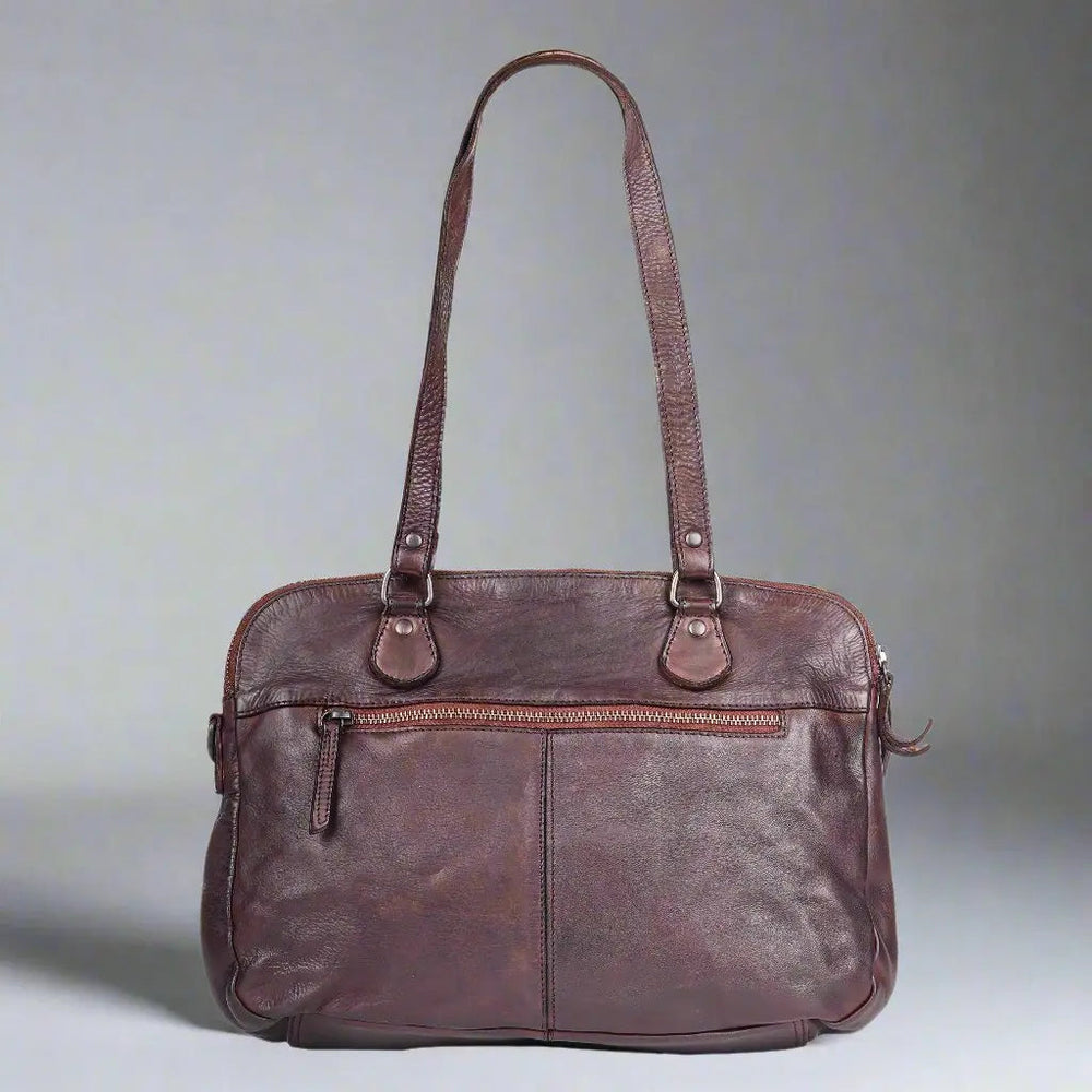 MET Leather Handbag with Dual Handles and Front Zipper Pockets EX-STOCK Canada