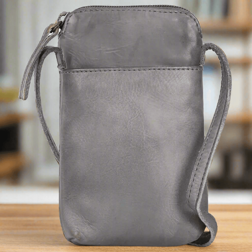 MET Small Leather Crossbody Bag | Compact Phone Bag with Front & Back Pockets EX-STOCK Canada