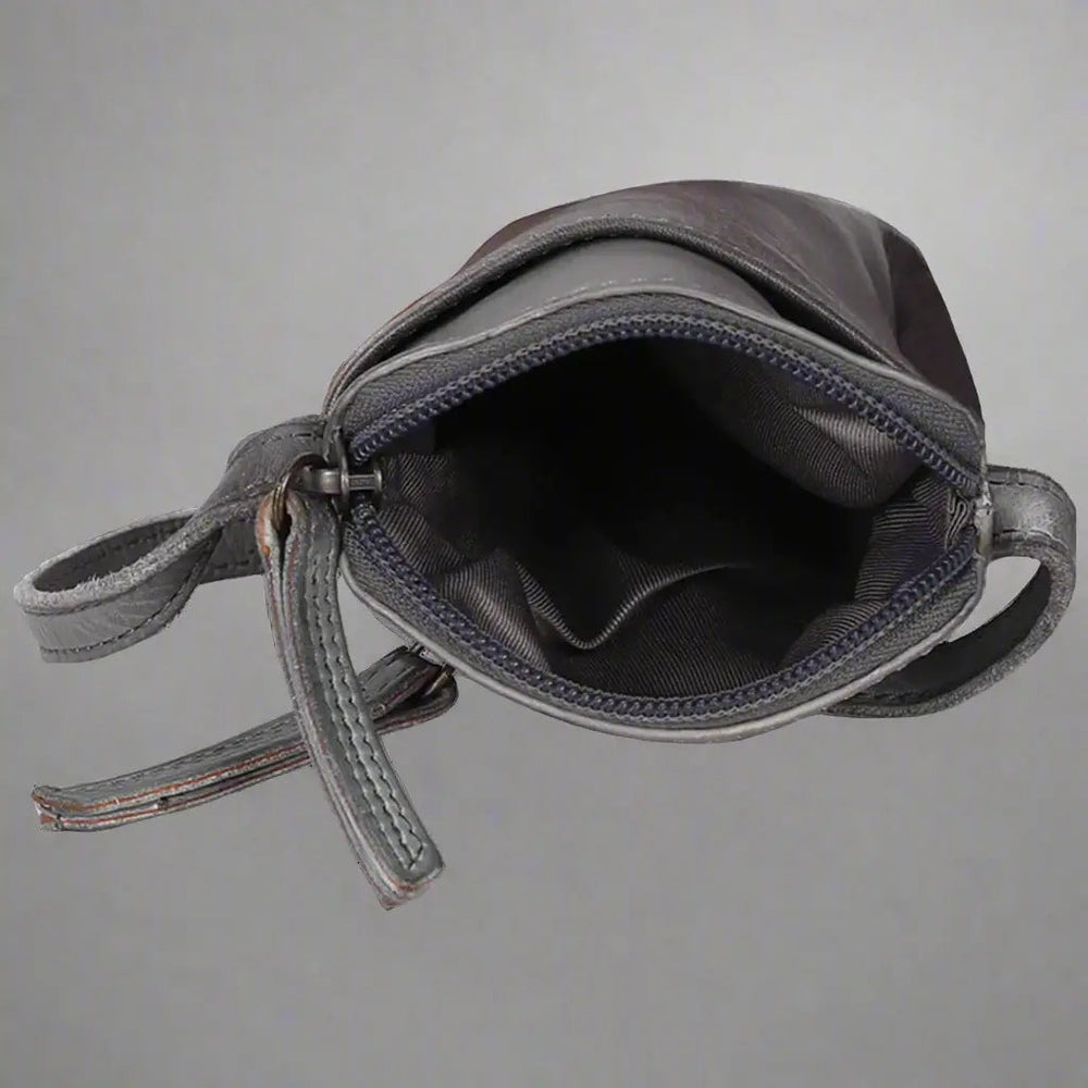 Borsa a tracolla in pelle piccola MET | Borsa compatta per telefono con tasche anteriori e posterioriEX-STOCK Canada