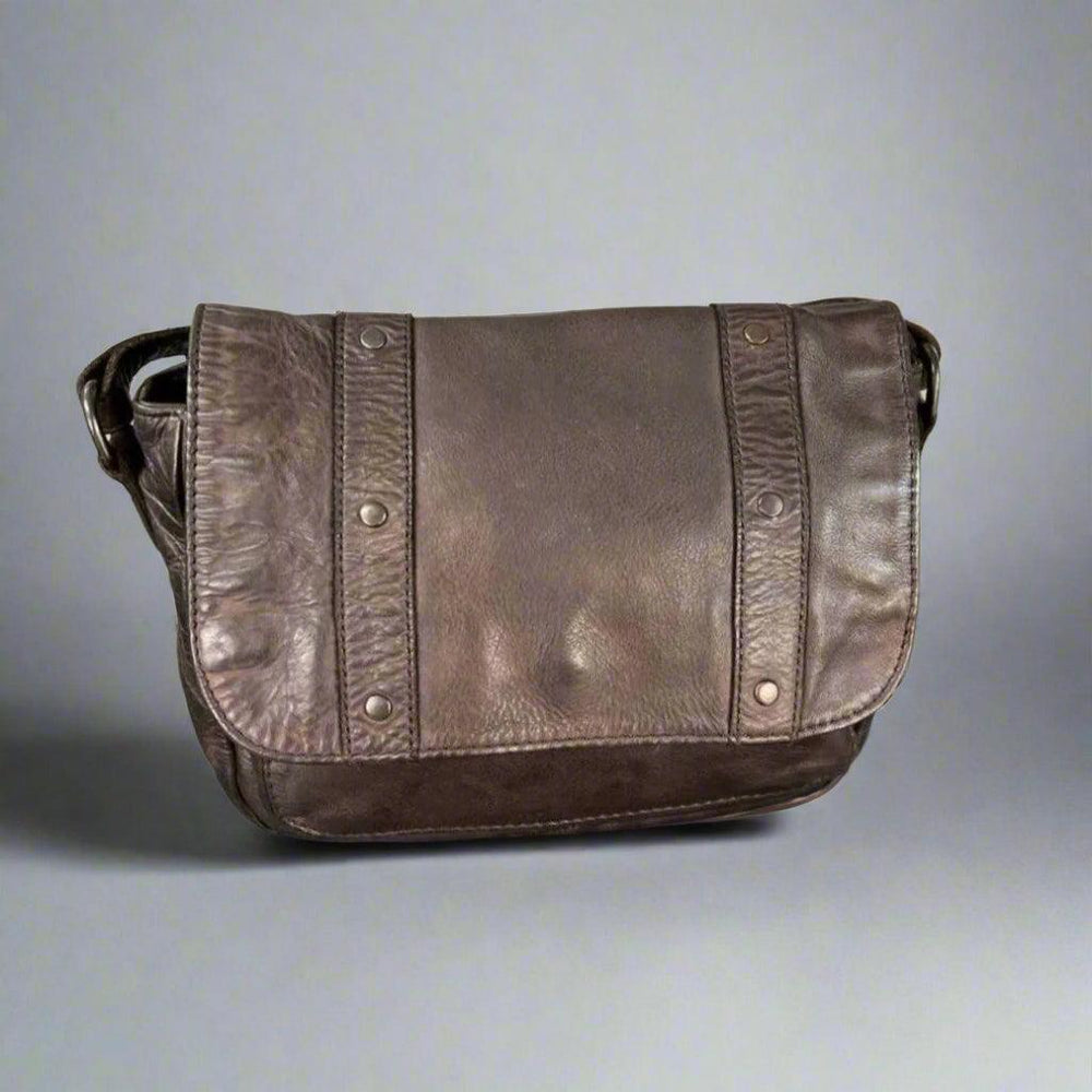 Sac bandoulière en cuir clouté METEX-STOCK Canada
