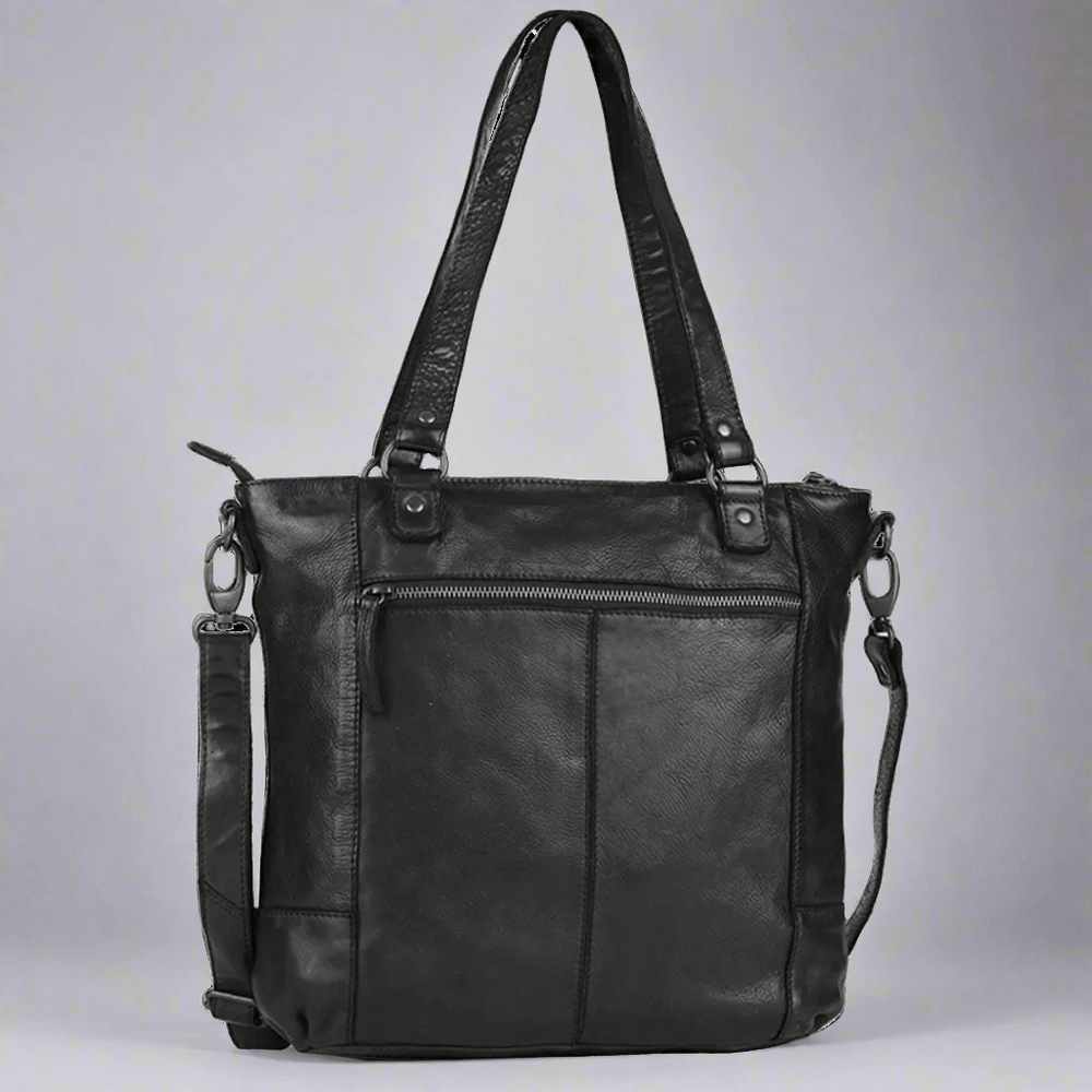 Borsa a sacco in pelle con due manici MET