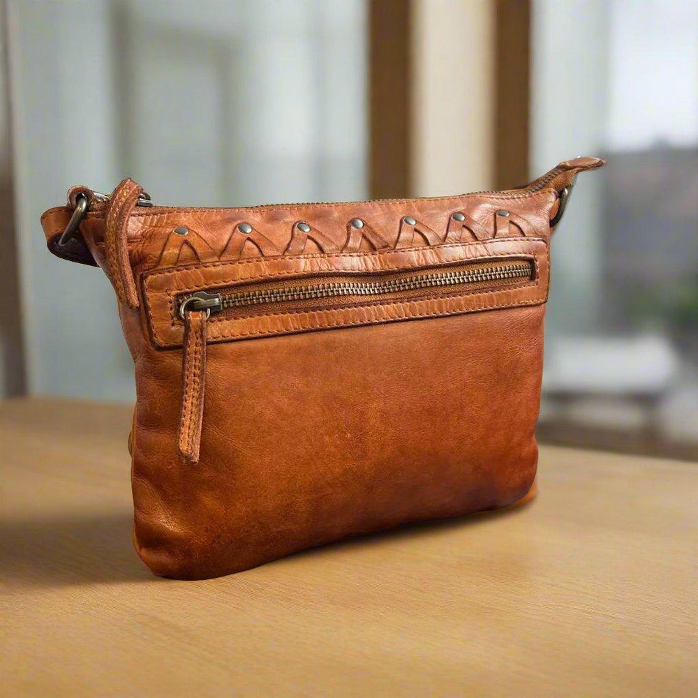 ¡Bolsa de cuero cruzada MET V StitchEX-STOCK Canada