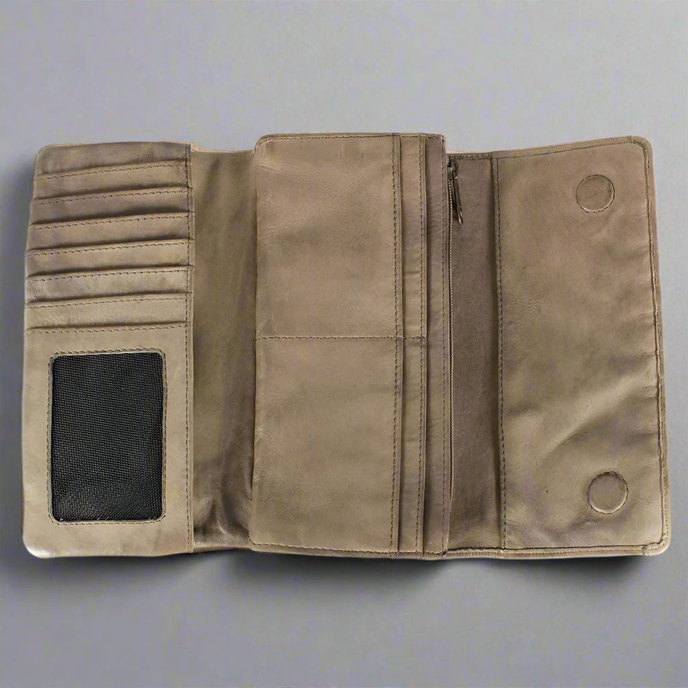 MET Women's Magnet Closure Trifold Leather Wallet EX-STOCK Canada