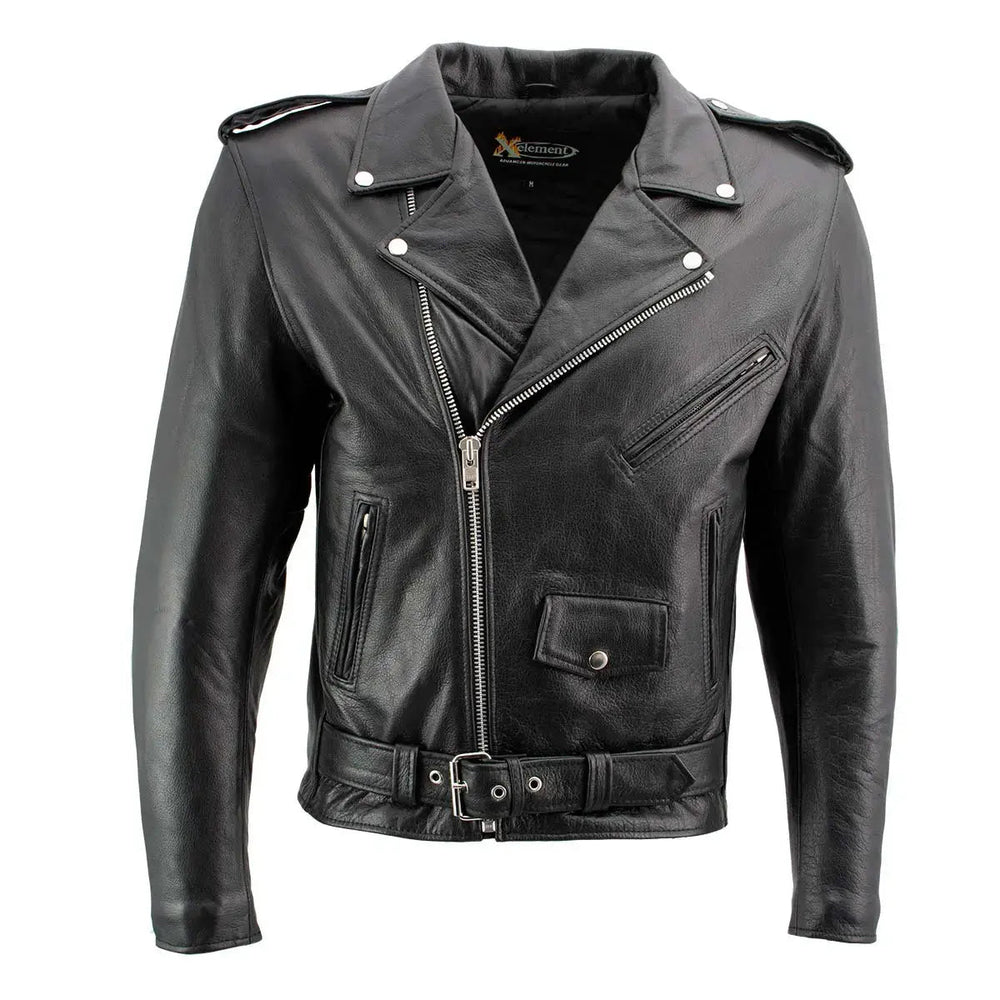 X Element Men's Leather Motorcycle Jacket EX-STOCK Canada