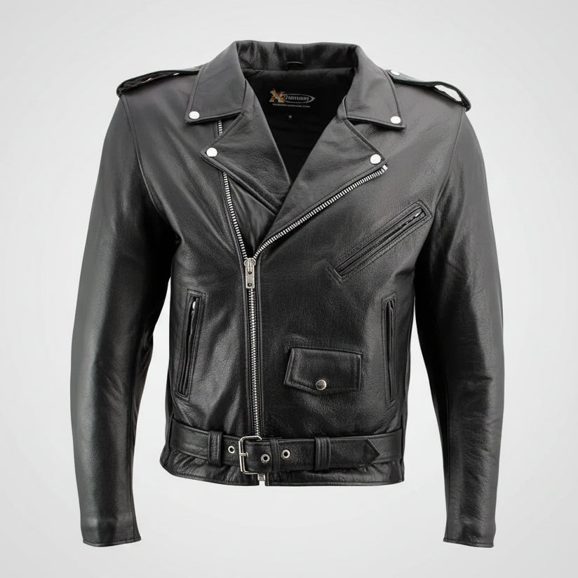 Giacca da moto in pelle da uomo X Element