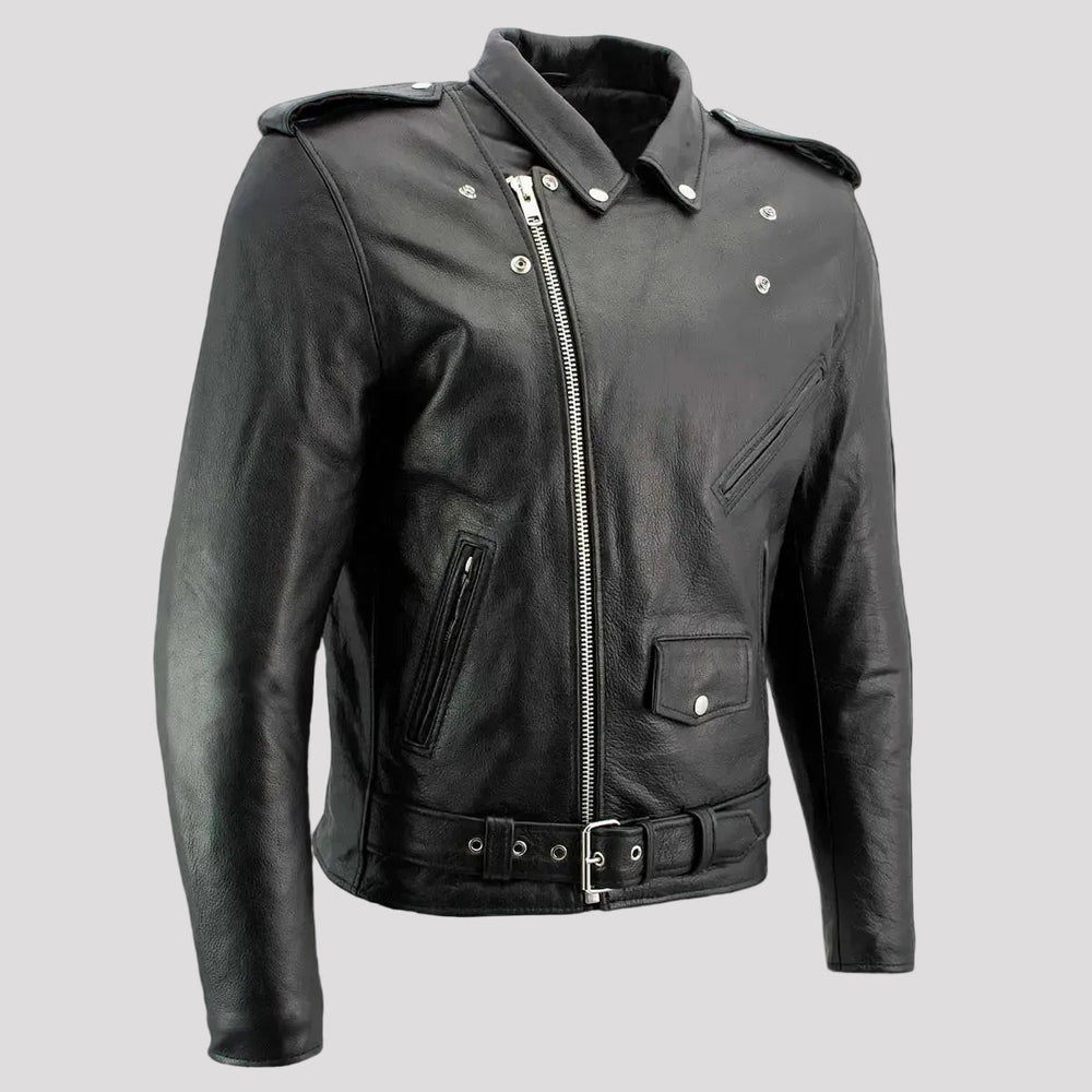 Giacca da moto in pelle da uomo X Element