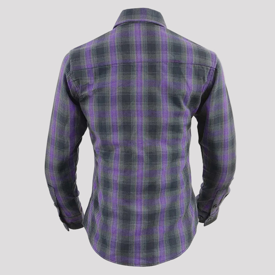 Camicia a Quadri Rinforzata da Donna Milwaukee Leather