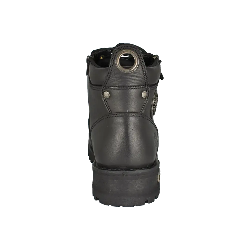 Milwaukee Leather Men's 6" Double Zip Lace Up Motorcycle Boots EX-STOCK Canada