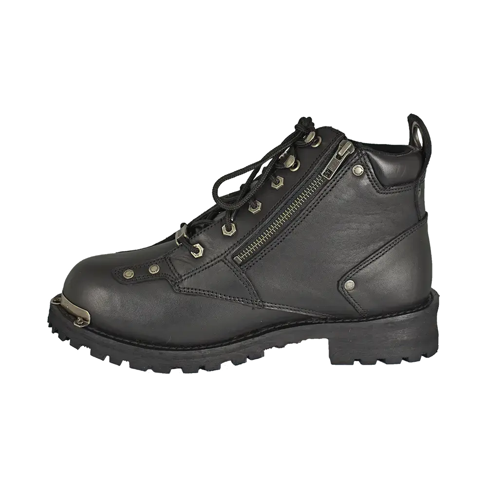 Milwaukee Leather Men's 6" Double Zip Lace Up Motorcycle Boots EX-STOCK Canada