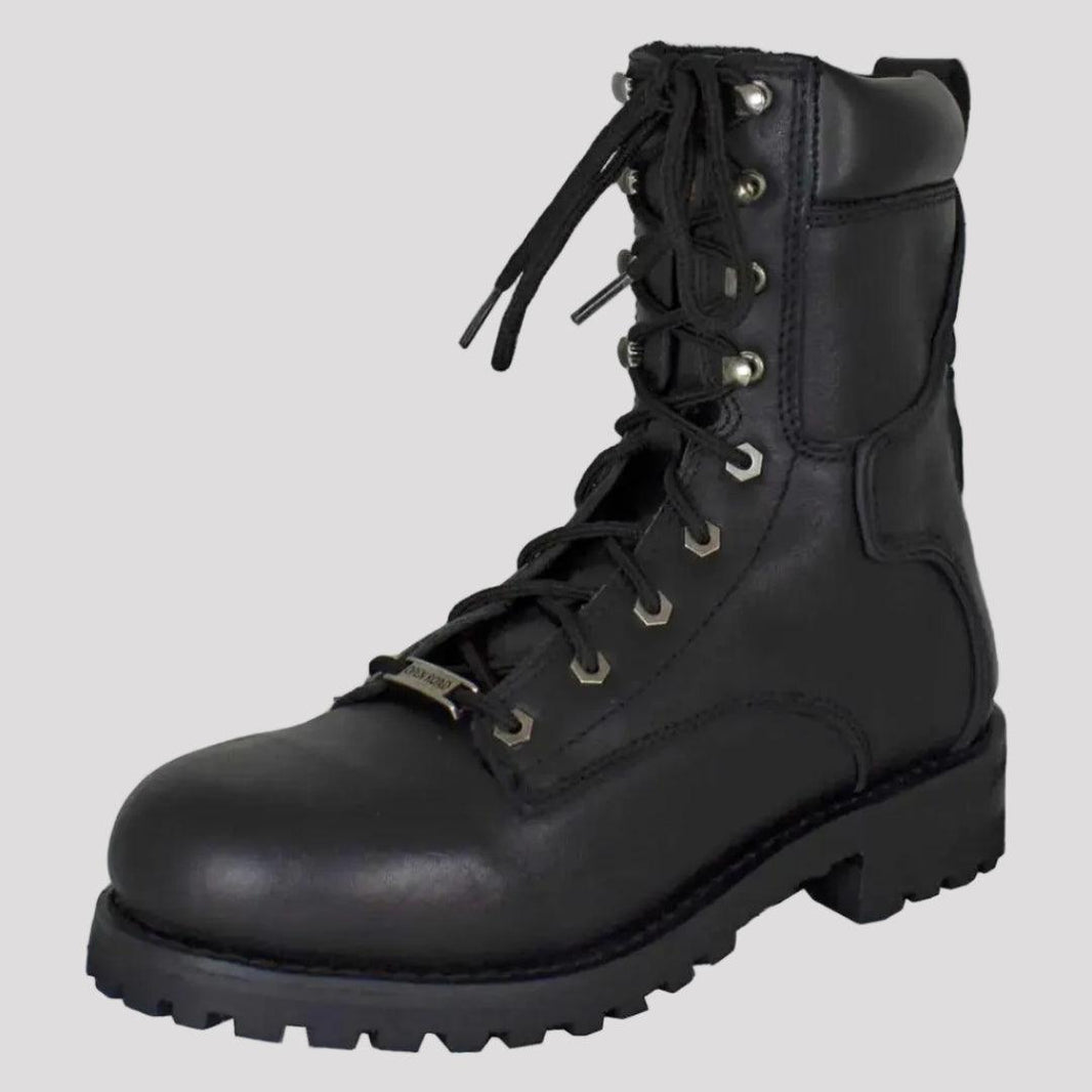 Open Road Men's 8" Quilted Motorcycle Boots