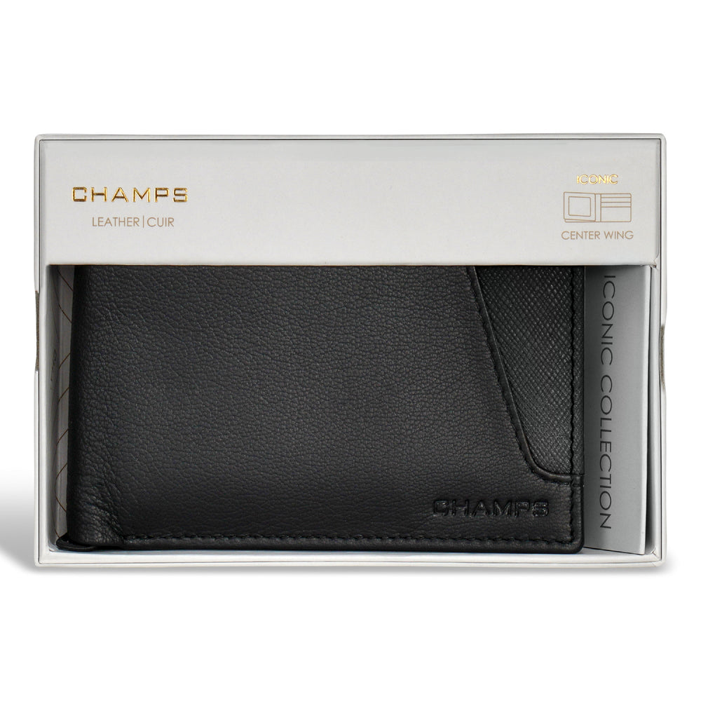 Iconic / Leather Center Wing Wallet EX-STOCK Canada