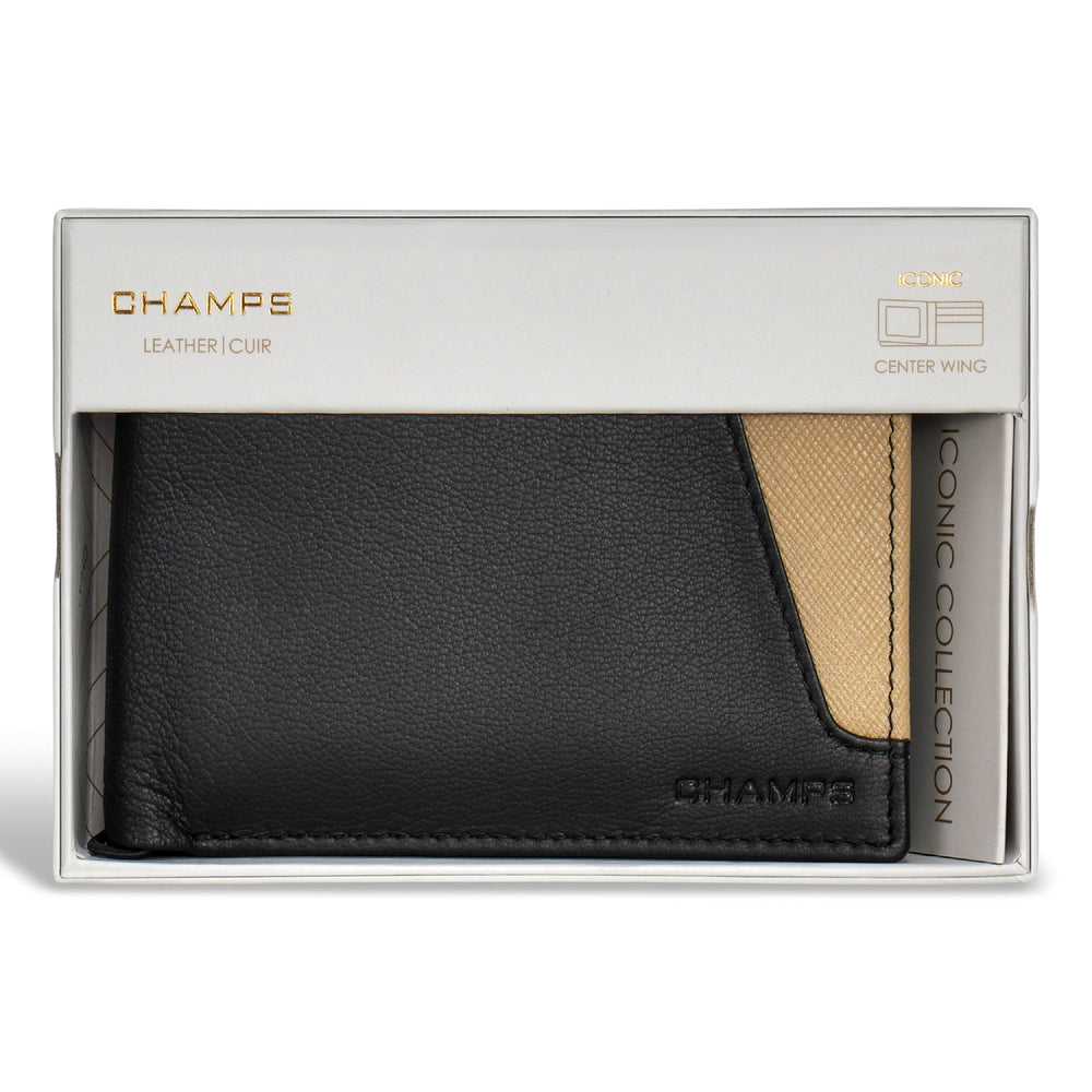 Iconic / Leather Center Wing Wallet EX-STOCK Canada